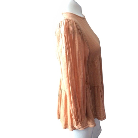 American Eagle Outfitters Apricot Babydoll Y2K Style Top size xxsmall - Picture 2 of 4